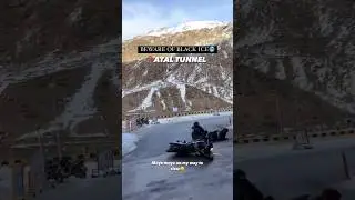 black ice bike Accident in Atal tunnel manali ।। #manali #blackice #viral #shortvideo