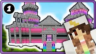 MINECRAFT SERIES | PINK CASTLE | EPISODE 1 (New Wall & Minecart Station)