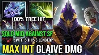 How to Solo Mid Silencer Against SF with Butterfly Max Attack Speed 100% Free Hit Max INT Dota 2