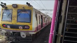 High speed train race Howrah express Vs Mumbai local train 