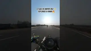 GT 650 vs Hunter 350 ⚡ Top Speed & Power #trending #shortvideo #viral #viralvideo