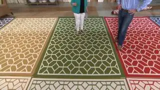 Veranda Living Indoor/Outdoor Geometric Reversible Rug on QVC