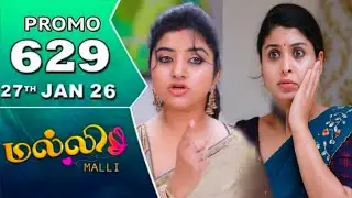 malli today promo 629 review / 27.1.2026 / malli serial 629 review