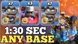 Th18 New Attack Strategy 2026! Th18 Meteor Golem + Throwers + Totem Spell! Clash of Clans