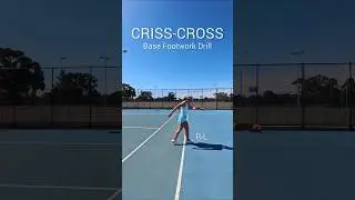 Criss Cross Step Drill | Improve Tennis Footwork | Knee & Ankle Protection #tennis #footwork