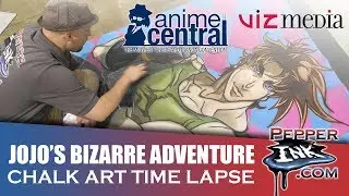 Anime Central 2017 JoJo's Bizarre Adventure Chalk Art
