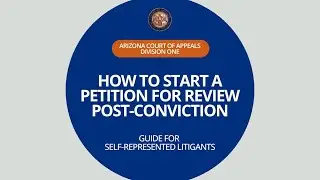 How to Start a Petition for Review Post Conviction (Petitioner)