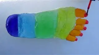 Play Learn Colours - Putty Foot & Toenail Pedicure Clay Foam - Creative Video For Kids