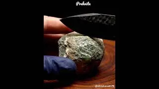 ASMR Gemstone Slicing ✨ Prehnite Crystal Cutting Sounds&rdquo; #oddlysatisfying  #gemstonecutting&ldquo;