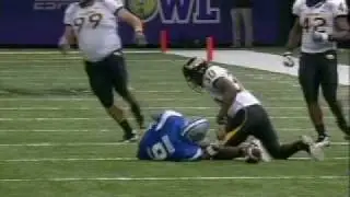 New Orleans Bowl - Dwight Dasher second injury on Shaw Sportexe Turf at Superdome