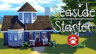 Seaside Starter Home | Sims 4 Cats & Dogs Speed Build | @PenappleYT