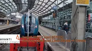AWC 807002 Journey from Liverpool Lime Street to Crewe on the 1A42 service smooth ride🚆 17/01/2026