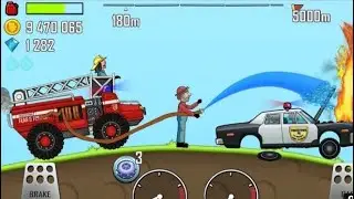 Hill climb Racing-FIRE TRUCK in countryside rescue mission #games #@saurabhmehla001 #jaat
