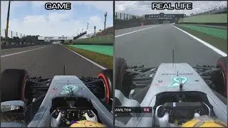 F1 2017 vs Real Life - Interlagos Onboard Lap Comparison
