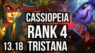 CASSIO vs TRIST (MID) | Rank 1 Cassio, Rank 4, 1.0M mastery, 300+ games | EUW Challenger | 13.18