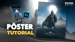 Criando pôster no PS TOUCH | Cavaleiro da lua | Manipulação tutorial