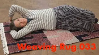 Weaving Rug 033 - Handwoven 100% wool rug, tabby picks and block weave