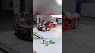 Краш-тест Corvette: посмотрите, как он справится со столкновением со столбом!