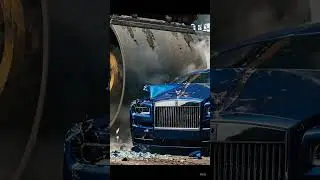 🔥 Hyperrealistic Steamroller Crushing a Rolls-Royce