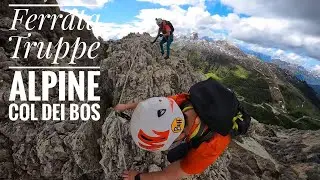 Ferrata truppe alpine al Col dei Bos