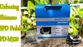 Unboxing Clips Shimano SPD Pedals PD M520 & Installation For Budget Rider