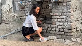 the simple beauty of Village life in the Nomadic mountains | Cooking village style omelette