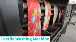 50kW Continuous Textile Washing Machine 80m/min For Knitted / Woven Fabric