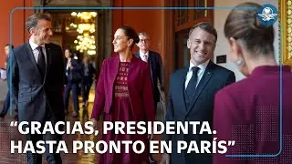 Macron agradece a Sheinbaum tras visita a M&eacute;xico