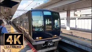 【4K Train View】JR Yamatoji Line, Nara to Oji Sta. JR大和路線快速　奈良駅&rarr;王寺駅