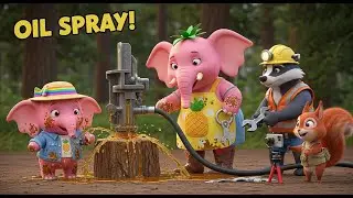 Strawberry Elephant Farm 🍓🪓 LOG SPLITTER HYDRAULIC LEAK! Sweetie Over-Presses &ndash; Oil Spray!