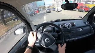 2009 Smart Fortwo II Coupe (1.0 MHD 61 HP) | POV Test Drive