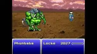 FFVI. Locke Solo. Boss Battles #18. Phunbaba