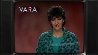 TV: VARA - Astrid Joosten Sluit Af, Testbeeld Kabeltelevisie Amsterdam (klok loopt niet) (19850330)