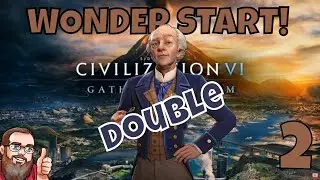 Civilization 6 - Wilfred Double Wonder Start! Yosemite & Torres! Civ 6 Canada Gameplay - Ep.2
