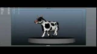Cow Walk Animation