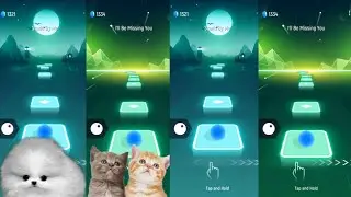 Tiles hop EDM Rush   Fluffy dog vs Cute cats on Ball Games channel