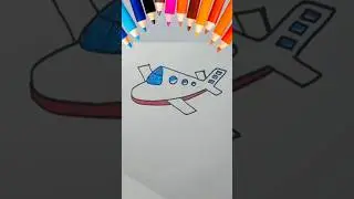 how to drawing aeroplane #artandcraft #easydrawing #howtodraw #drawingtutorial #shorts
