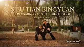 Sifu Tian Bingyuan performing Yang Taiji 88 San Shou (Tian Zhaolin lineage)