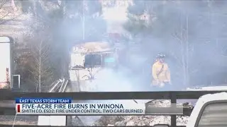 Smith County ESD 2 battling five-acre grass fire