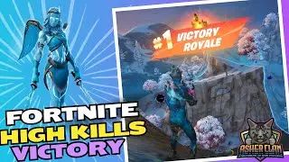 Fornite Win with crown double digit eliminations on last day of 2024 #gaming #gamer #asherclantv
