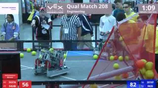 VEX Worlds 2016 - VRC High School - Engineering - Qual 208 (5937A 5454B) 165 vs 146 (2616F 9020)