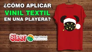 PLAYERA NAVIDE&Ntilde;A CON VINIL TEXTIL l SISER