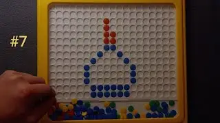 [ASMR] Magnetic Bead Art: Designs 21-24 (Relaxing Visuals and Audio)