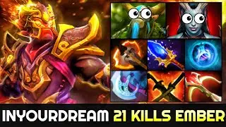 INYOURDREAM 21 Kills Battle Fury Ember Spirit - 100% Counter Build Destroy NP & QOP 7.26 Dota 2
