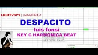 Harmonica beat and tab - Despacito #2 | Lightvspy