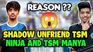 Shadow unfriend Tsm Ninja and Manya after Stream snipe and Pan 😲