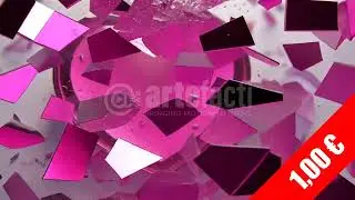 Fractured Rose Crystal Heart &ndash; Emotional HD Stock Video