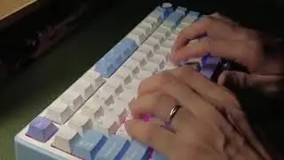 RK R75 Milk Taro - Switch Yanyu (Misty Rain) - Keycap Cherry 2 Shot