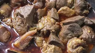 Pork Liver & Intestine Gravy | Pork Intestine & Liver Curry | Delicious and Simple Recipe
