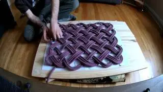 Tapis en corde d'escalade